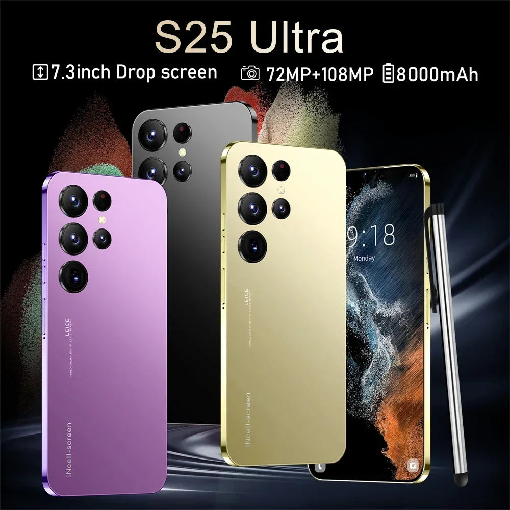 Teléfono Móvil S25 Ultra 7.3" Dual Sim 4G 5G Dual Android 14 Versión Global