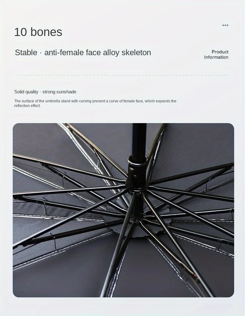 Parasol Para Coche En Forma De Paraguas Super Cómodo Con Aislamiento Térmico.