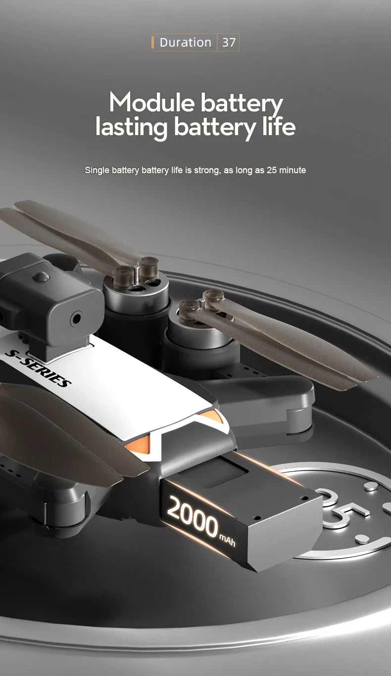 Mini Drone S2S Con Cámara HD Grabación 4K 8K WIFI GPS