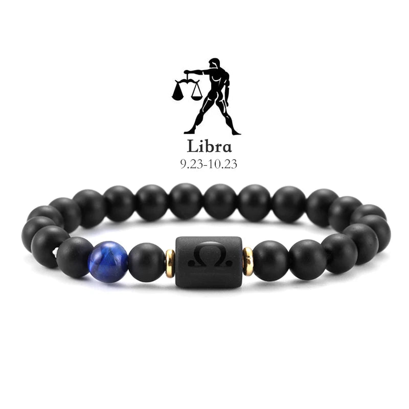 Pulseras Del Zodiaco. 12 Modelo Diferentes de Piedra Natural. Elige tú signo.