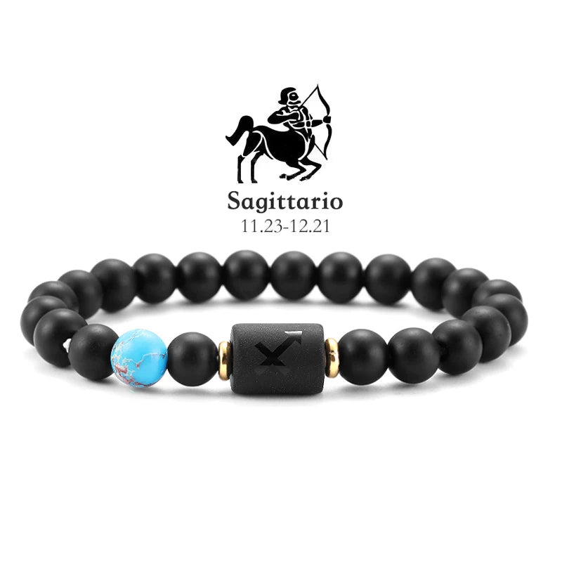 Pulseras Del Zodiaco. 12 Modelo Diferentes de Piedra Natural. Elige tú signo.