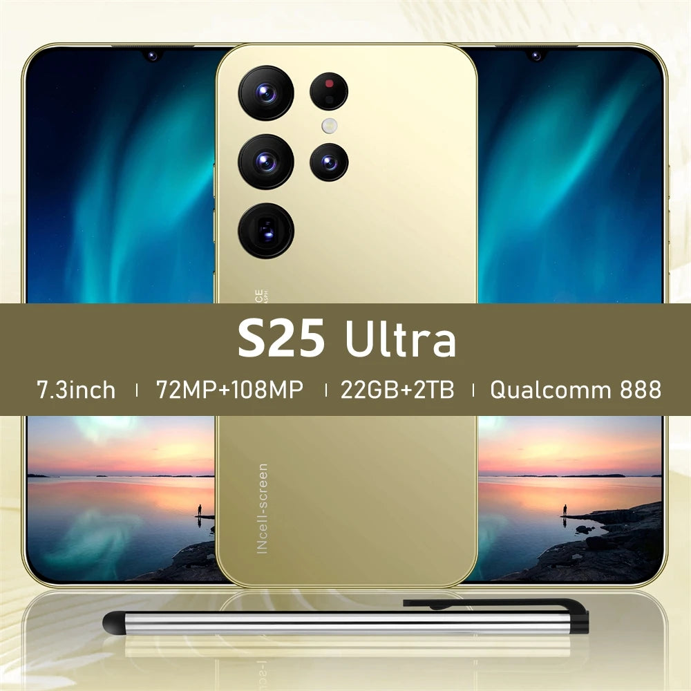 Teléfono Móvil S25 Ultra 7.3" Dual Sim 4G 5G Dual Android 14 Versión Global