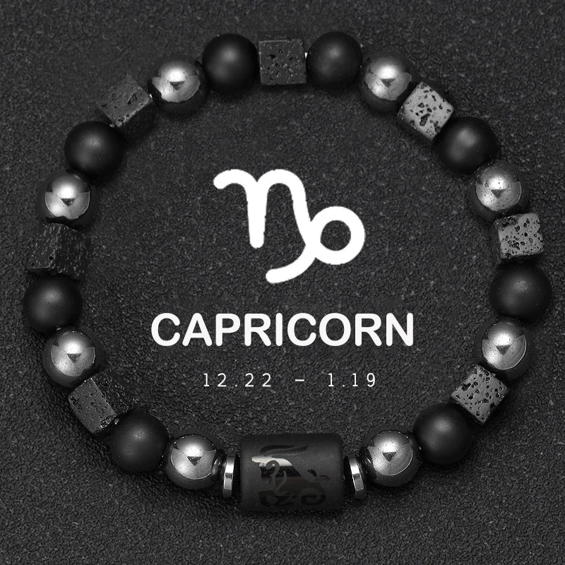 Pulseras Del Zodiaco. 12 Modelo Diferentes de Piedra Natural. Elige tú signo.