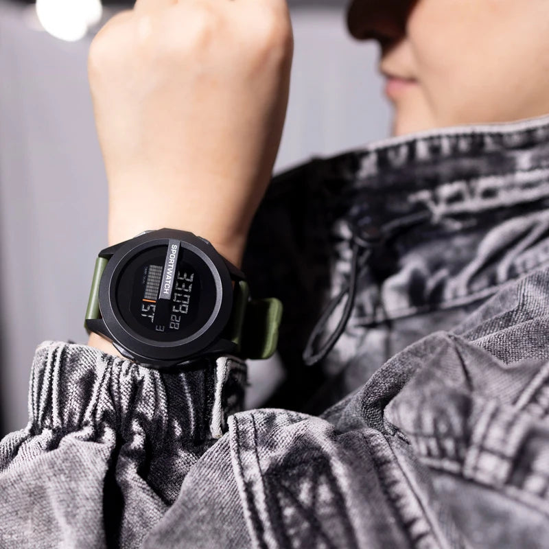 Reloj Deportivo Digital Precios Unisex Para Hombre y Mujer, Cronómetro, Luminoso Con Fecha y Semana, Resistente al agua