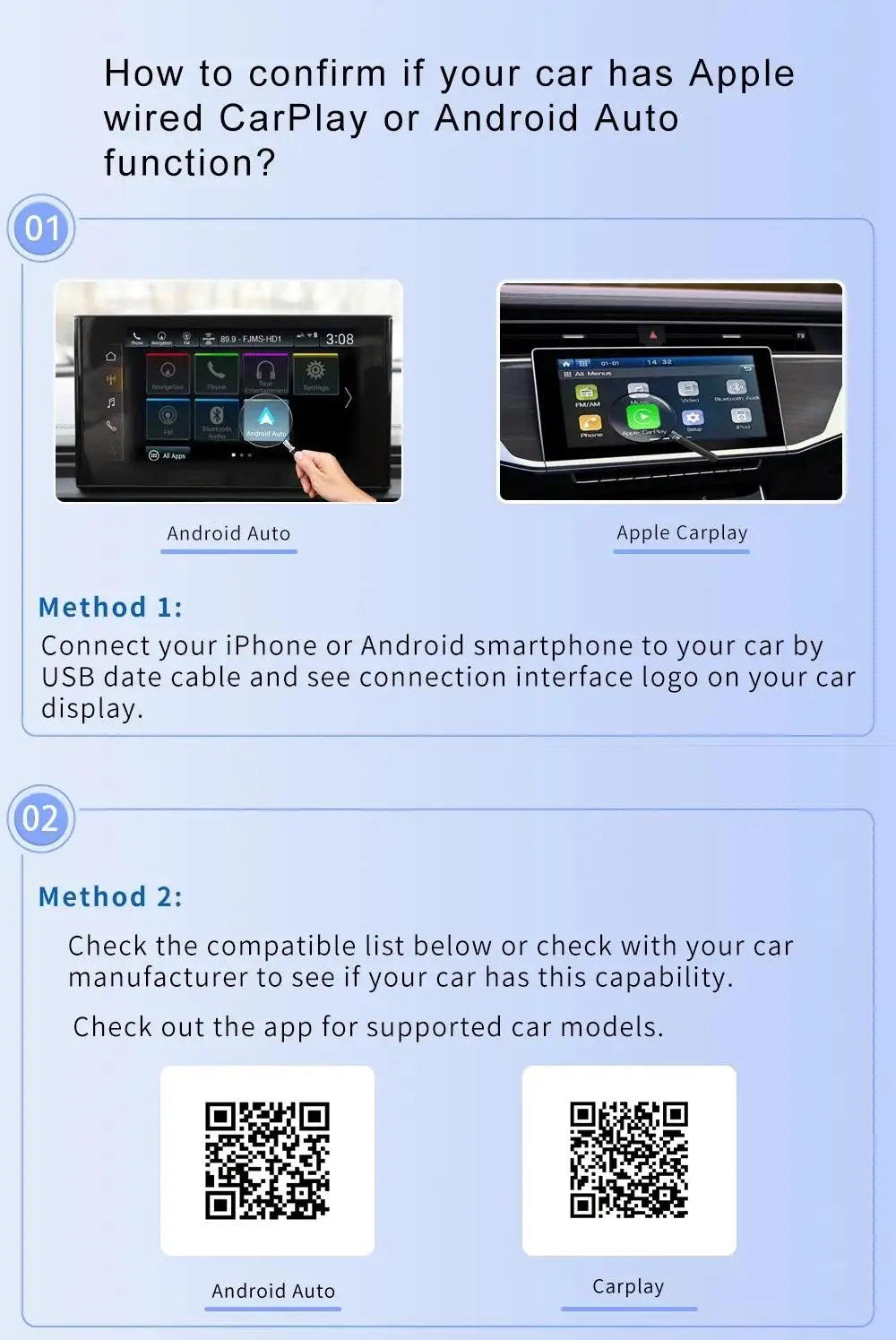 NUEVO CarPlay inalámbrico 2 en 1 con IA Android Auto 5G WIFI