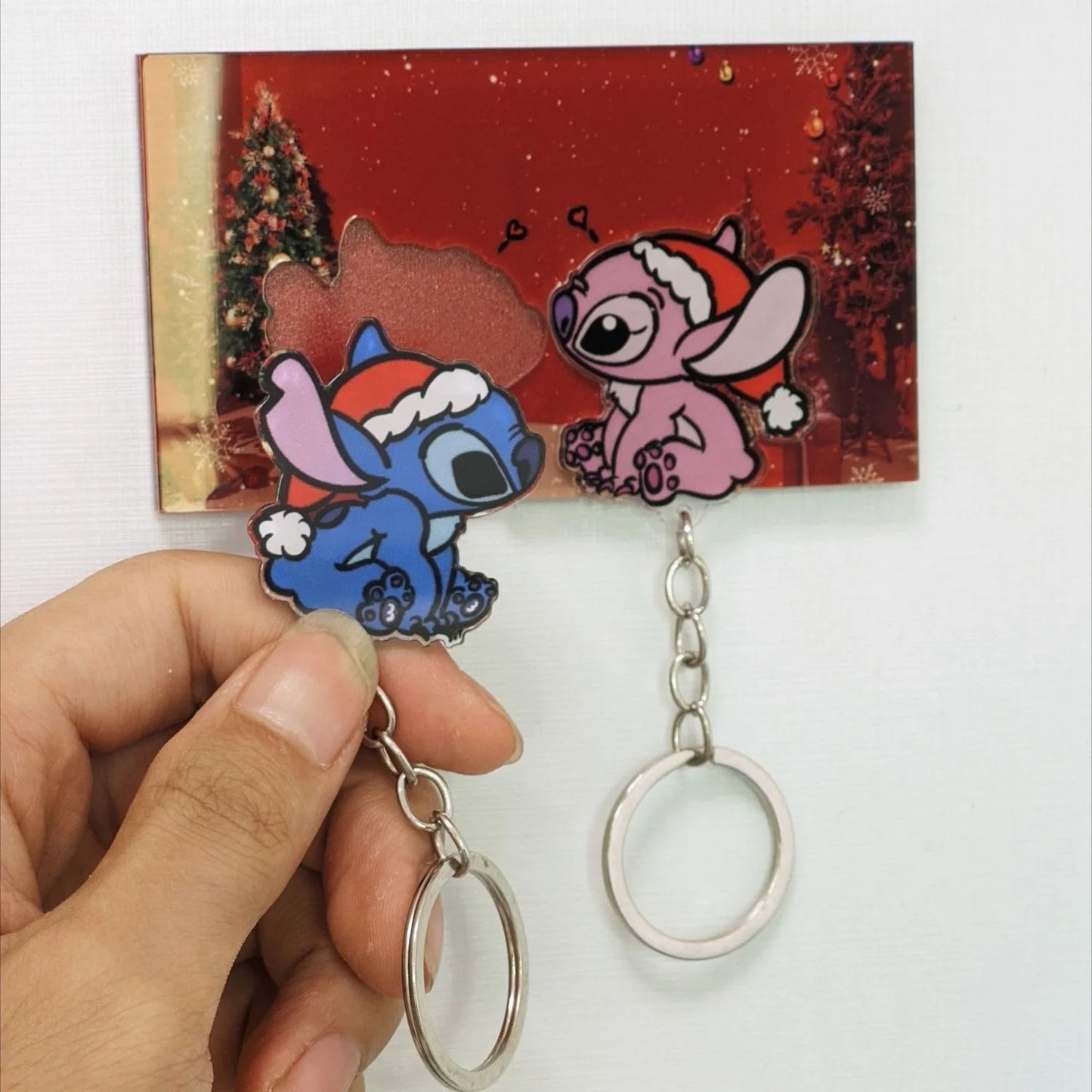 Llaveros Para Parejas  De Disney De Lilo y Stich Imantado