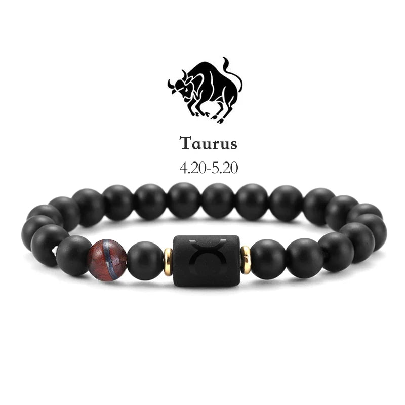 Pulseras Del Zodiaco. 12 Modelo Diferentes de Piedra Natural. Elige tú signo.