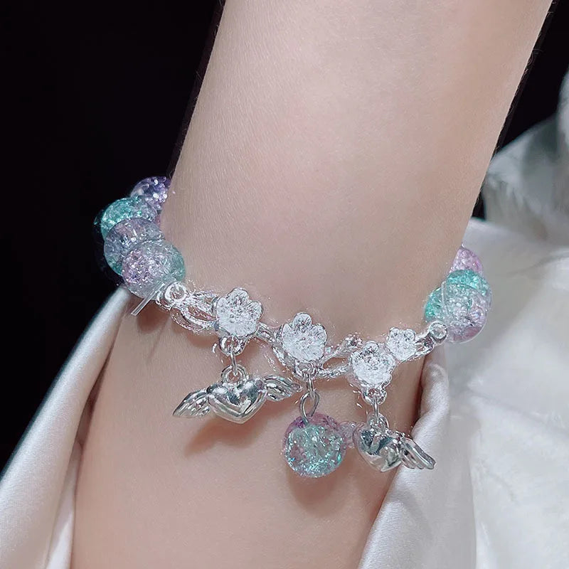 Pulseras Elegantes Elásticas Para Mujer Con Piedras Preciosas