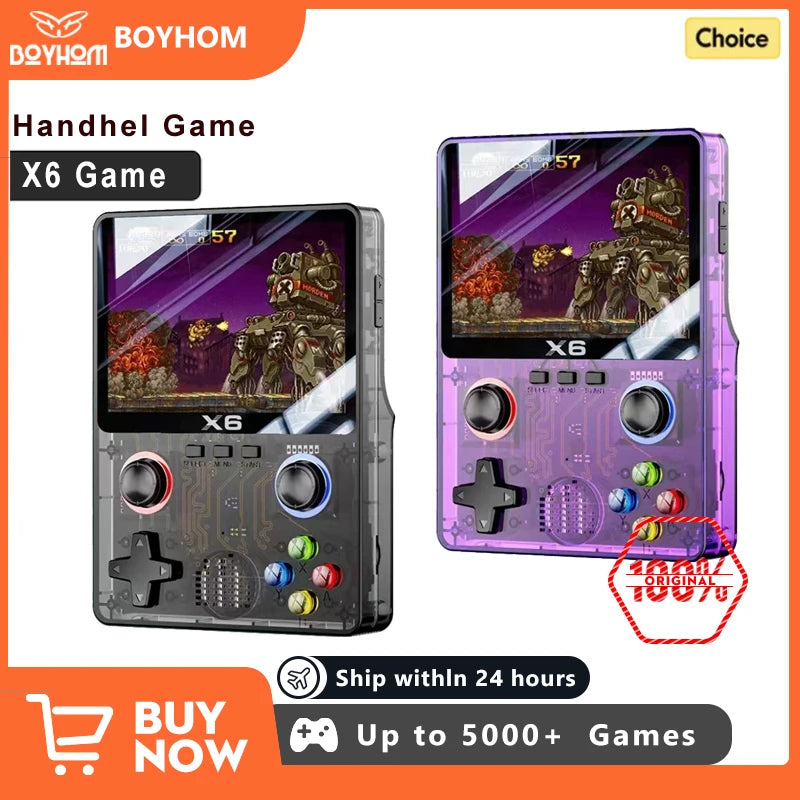 Nueva Consola Retro Portátil X6 Pantalla De 3.5" IPS Con 10.000 Juegos Incluidos.