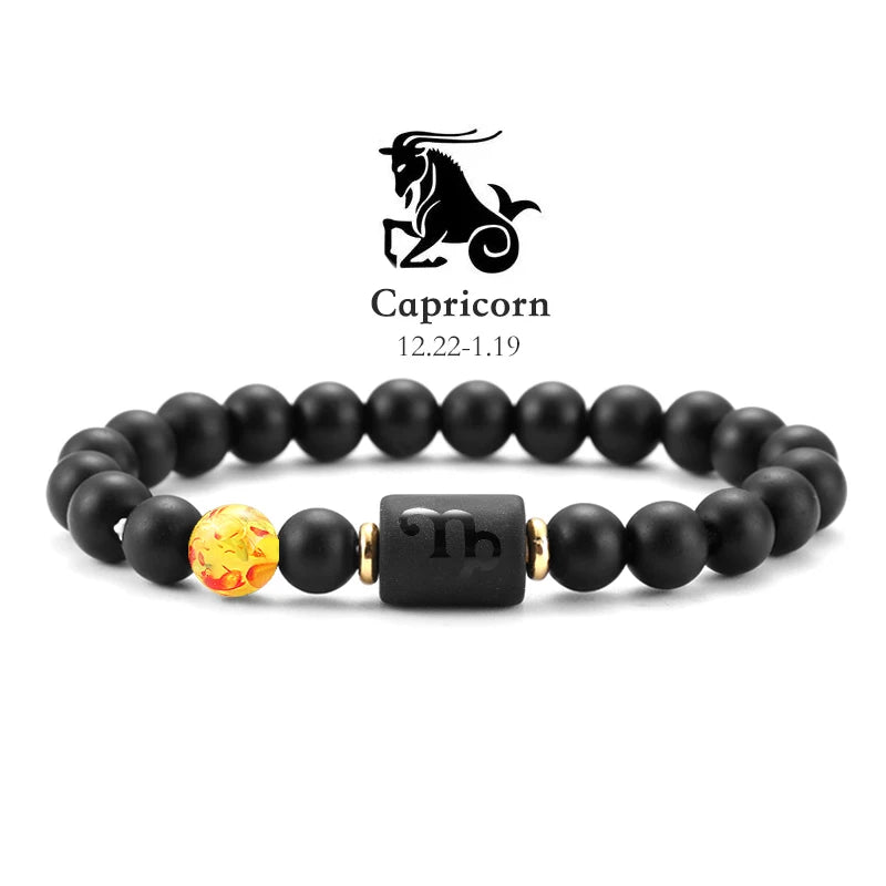 Pulseras Del Zodiaco. 12 Modelo Diferentes de Piedra Natural. Elige tú signo.