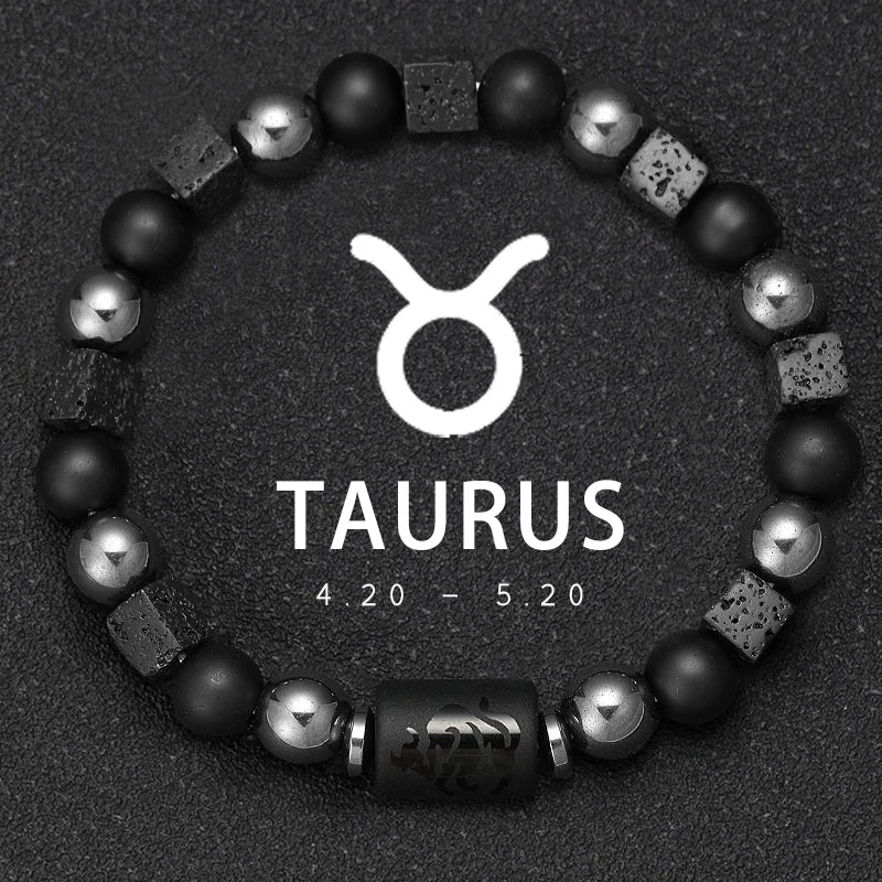 Pulseras Del Zodiaco. 12 Modelo Diferentes de Piedra Natural. Elige tú signo.