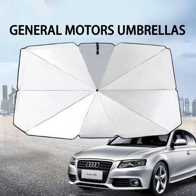 Parasol Para Coche En Forma De Paraguas Super Cómodo Con Aislamiento Térmico.