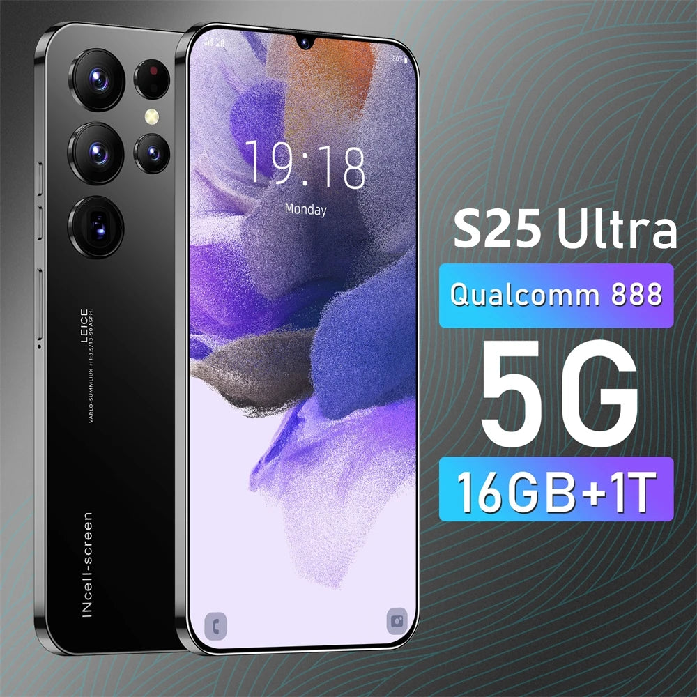 Teléfono Móvil S25 Ultra 7.3" Dual Sim 4G 5G Dual Android 14 Versión Global