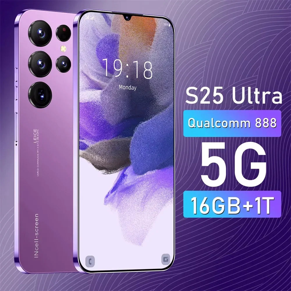 Teléfono Móvil S25 Ultra 7.3" Dual Sim 4G 5G Dual Android 14 Versión Global