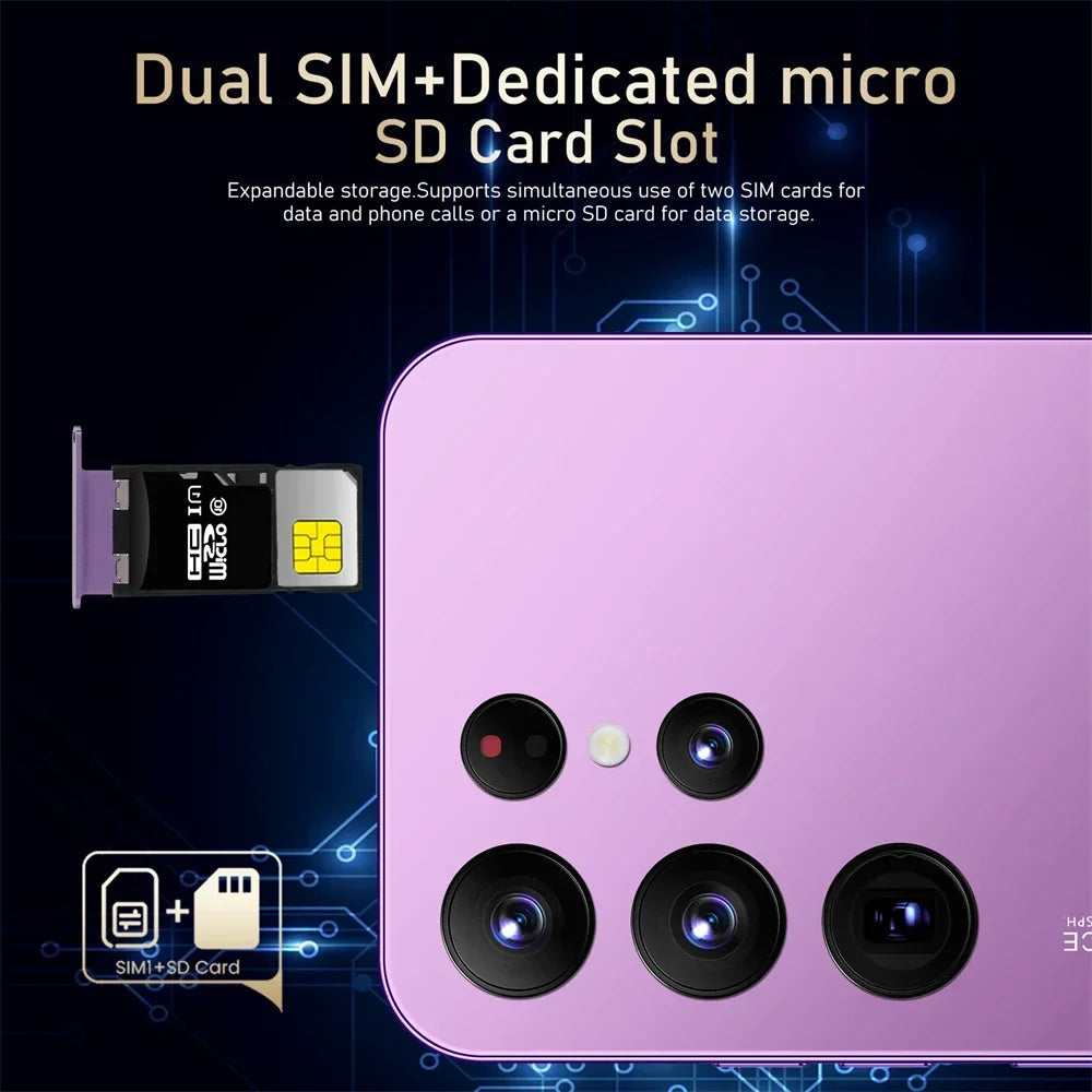 Teléfono Móvil S25 Ultra 7.3" Dual Sim 4G 5G Dual Android 14 Versión Global