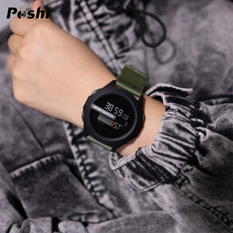 Reloj Deportivo Digital Precios Unisex Para Hombre y Mujer, Cronómetro, Luminoso Con Fecha y Semana, Resistente al agua