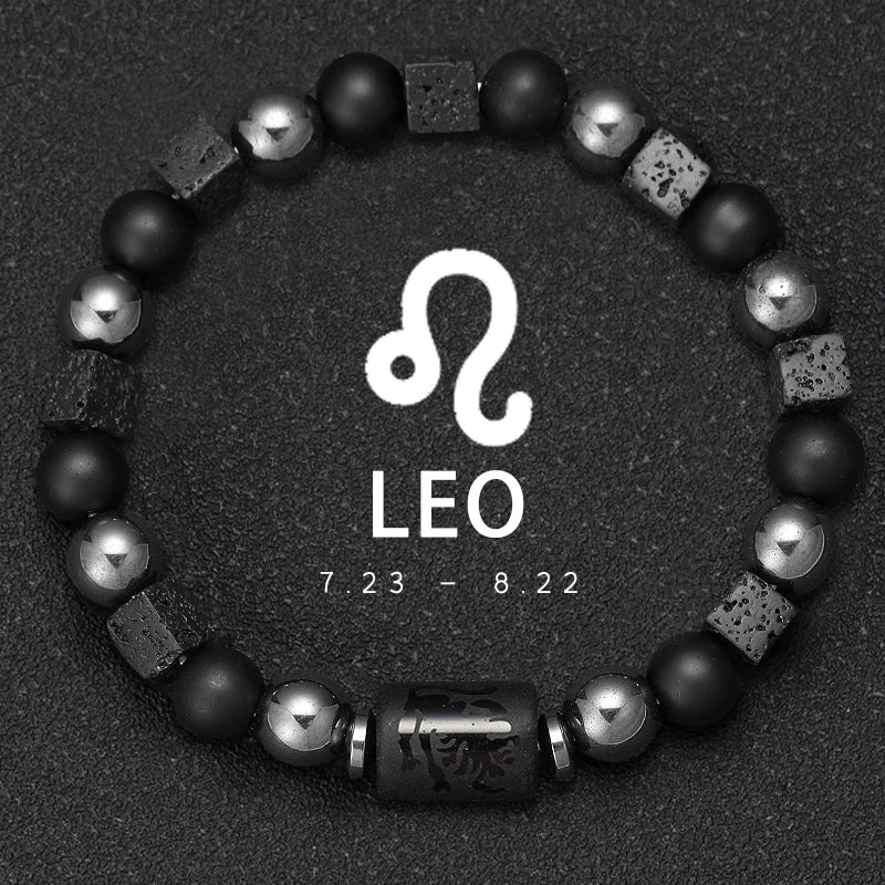 Pulseras Del Zodiaco. 12 Modelo Diferentes de Piedra Natural. Elige tú signo.