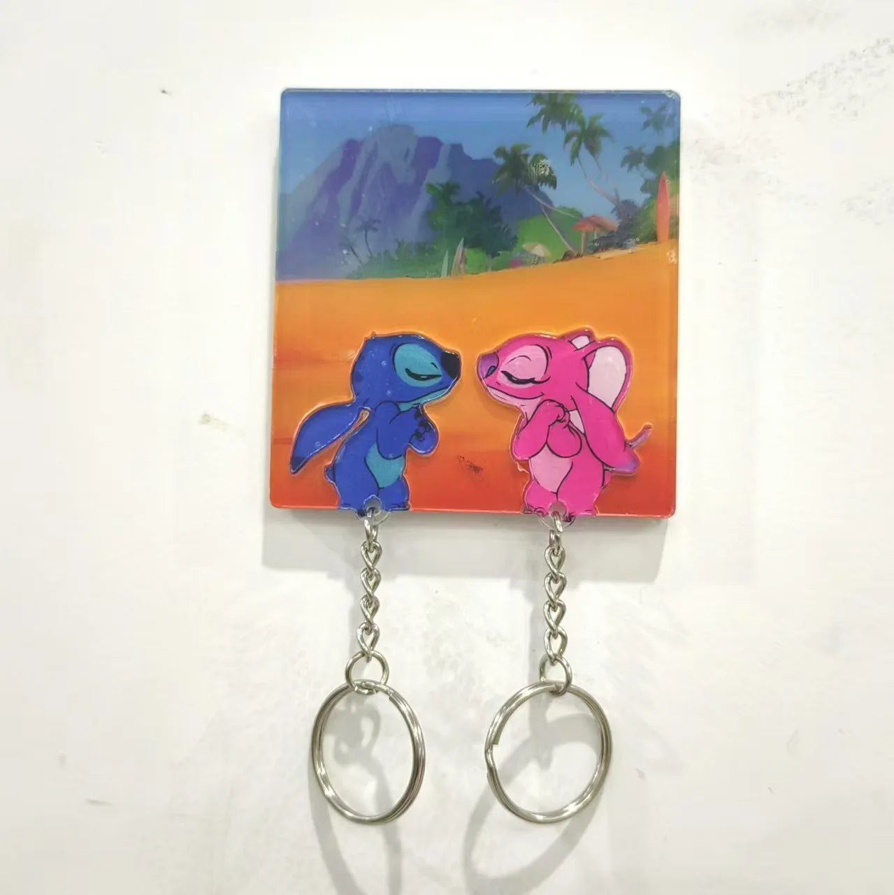 Llaveros Para Parejas  De Disney De Lilo y Stich Imantado