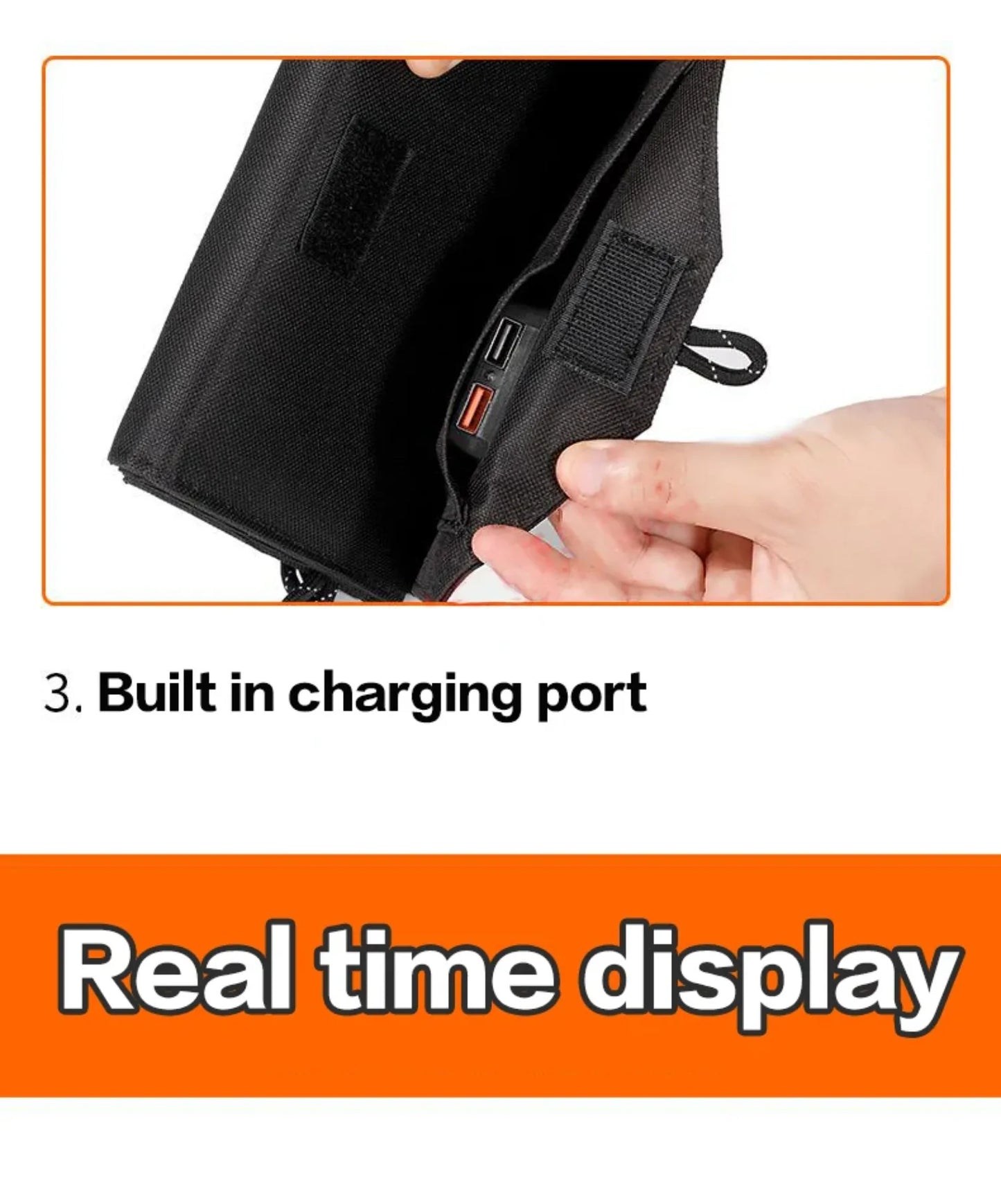 Panel Solar Portátil y Plegable de 800W de 6 pliegues Con Carga De 20 w/h Con USB.