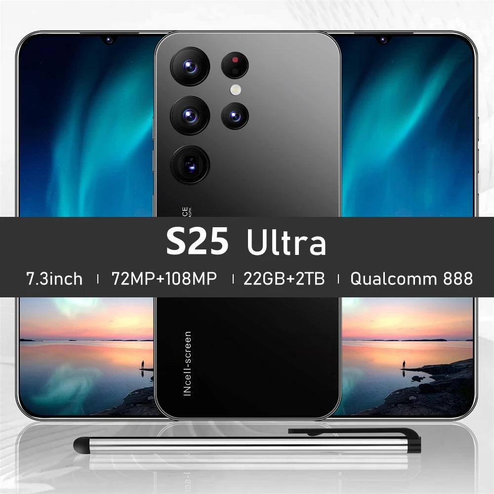 Teléfono Móvil S25 Ultra 7.3" Dual Sim 4G 5G Dual Android 14 Versión Global