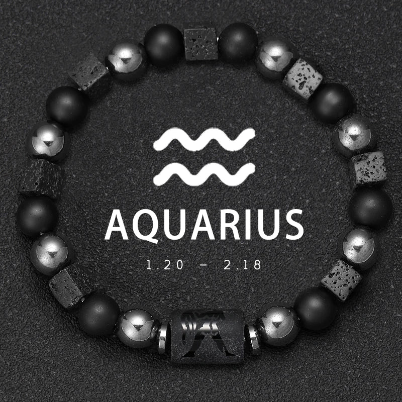 Pulseras Del Zodiaco. 12 Modelo Diferentes de Piedra Natural. Elige tú signo.