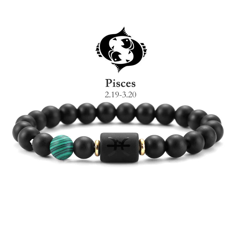 Pulseras Del Zodiaco. 12 Modelo Diferentes de Piedra Natural. Elige tú signo.