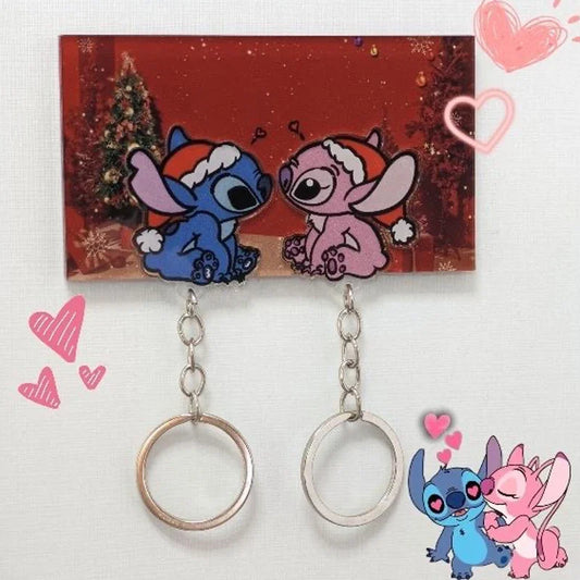 Llaveros Para Parejas  De Disney De Lilo y Stich Imantado