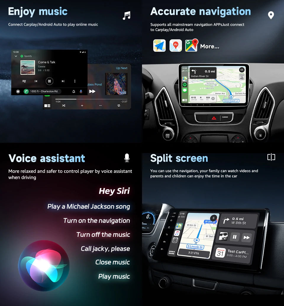 NUEVO CarPlay inalámbrico 2 en 1 con IA Android Auto 5G WIFI