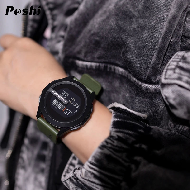 Reloj Deportivo Digital Precios Unisex Para Hombre y Mujer, Cronómetro, Luminoso Con Fecha y Semana, Resistente al agua
