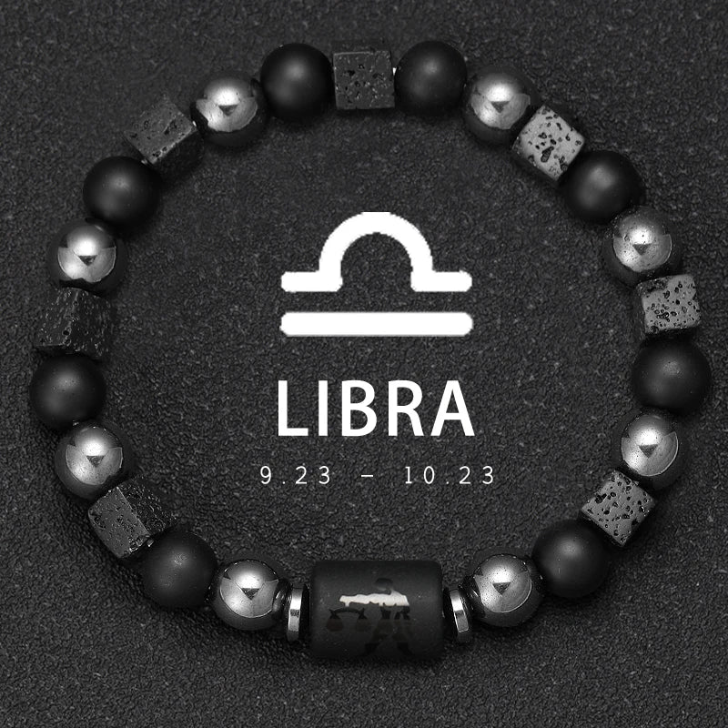 Pulseras Del Zodiaco. 12 Modelo Diferentes de Piedra Natural. Elige tú signo.