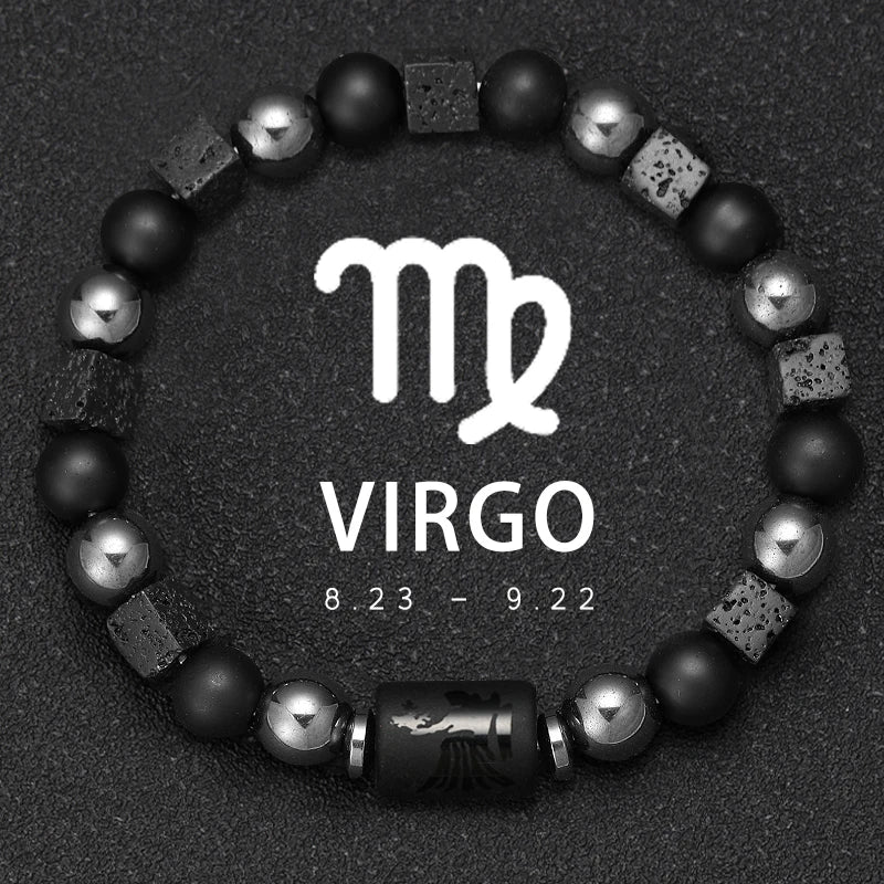 Pulseras Del Zodiaco. 12 Modelo Diferentes de Piedra Natural. Elige tú signo.