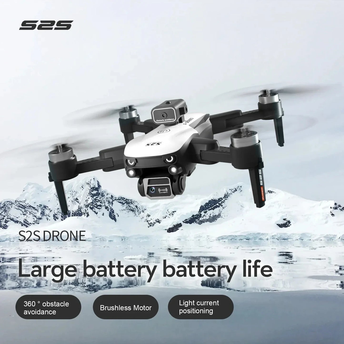 Mini Drone S2S Con Cámara HD Grabación 4K 8K WIFI GPS