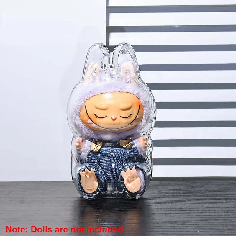 Caja De Funda Protectora De Almacenamiento Para Muñecos De Peluche Labubu.