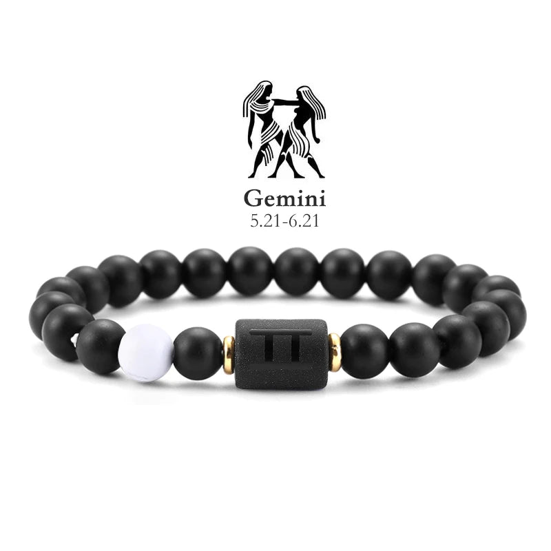 Pulseras Del Zodiaco. 12 Modelo Diferentes de Piedra Natural. Elige tú signo.