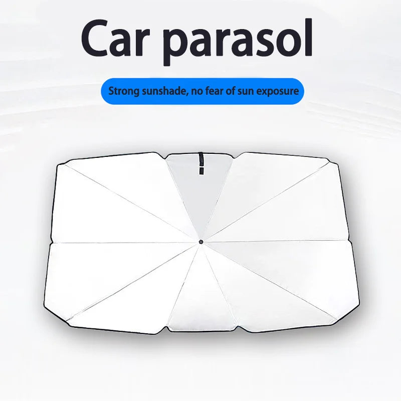 Parasol Para Coche En Forma De Paraguas Super Cómodo Con Aislamiento Térmico.