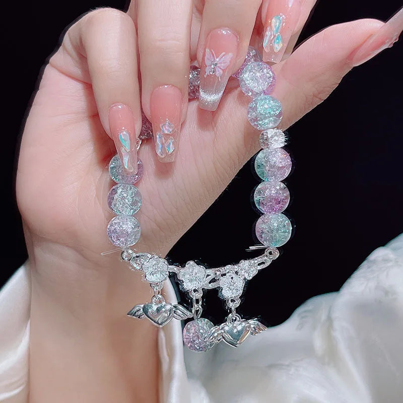 Pulseras Elegantes Elásticas Para Mujer Con Piedras Preciosas