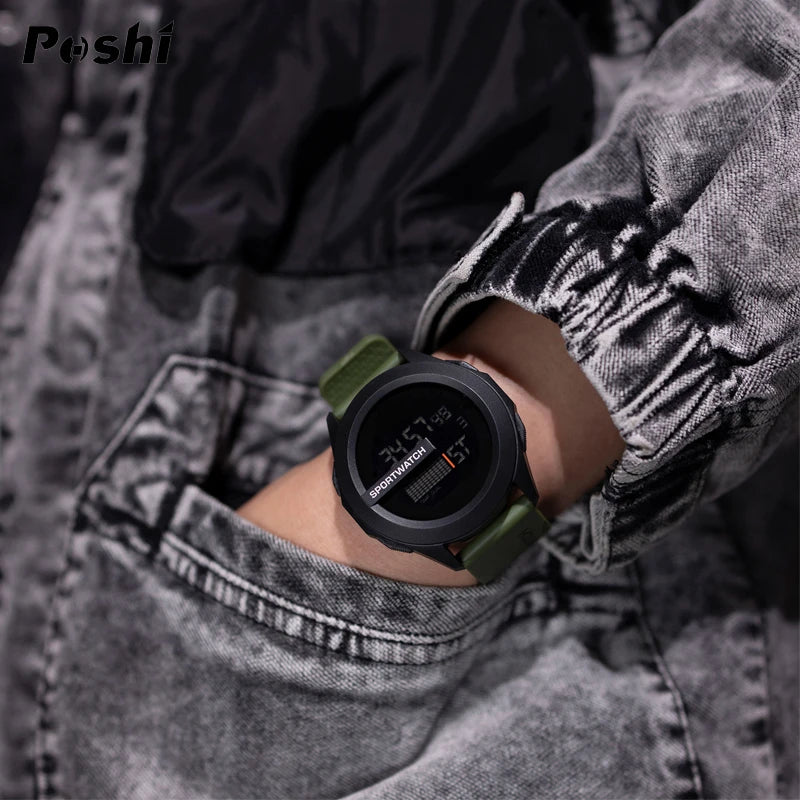 Reloj Deportivo Digital Precios Unisex Para Hombre y Mujer, Cronómetro, Luminoso Con Fecha y Semana, Resistente al agua