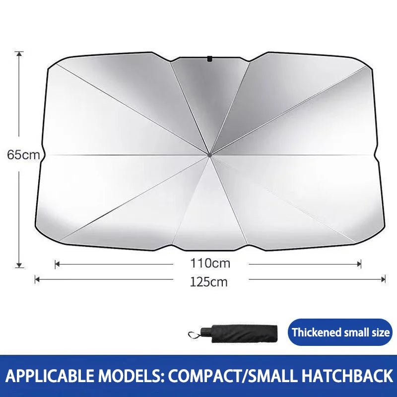 Parasol Para Coche En Forma De Paraguas Super Cómodo Con Aislamiento Térmico.