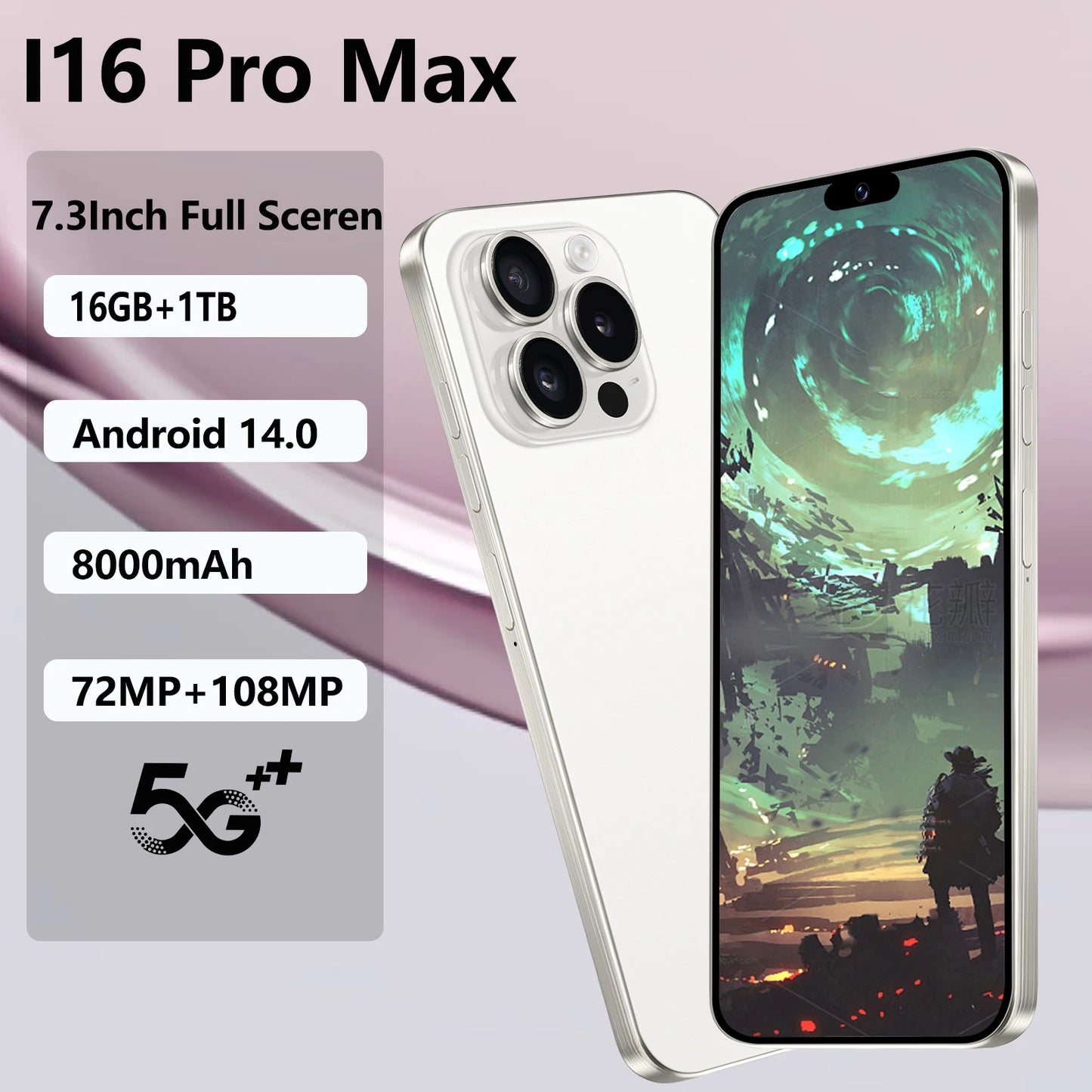 Teléfono Móvil I16 Pro Max 5G Android 14 - Varios Colores