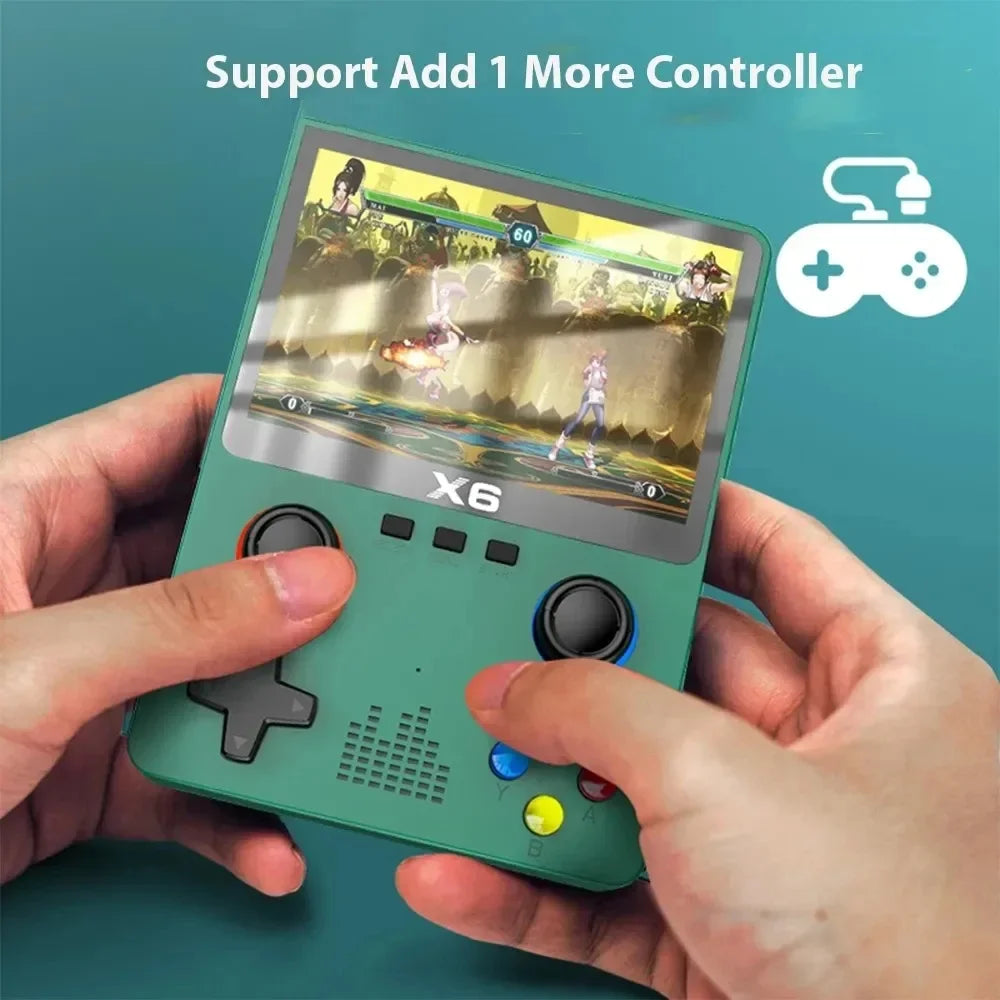 Nueva Consola Retro Portátil X6 Pantalla De 3.5" IPS Con 10.000 Juegos Incluidos.
