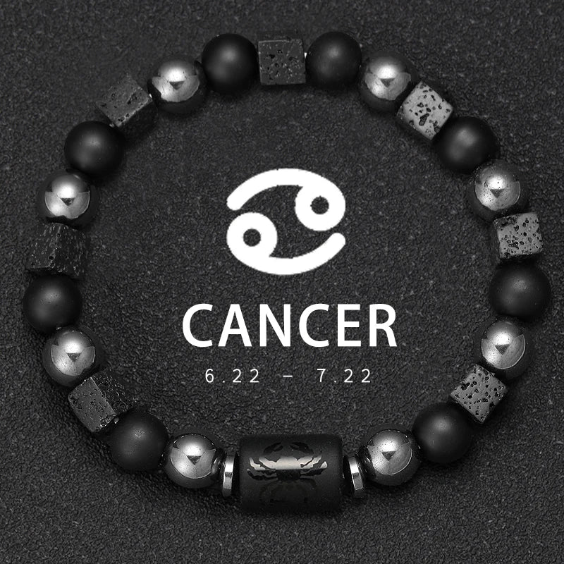 Pulseras Del Zodiaco. 12 Modelo Diferentes de Piedra Natural. Elige tú signo.