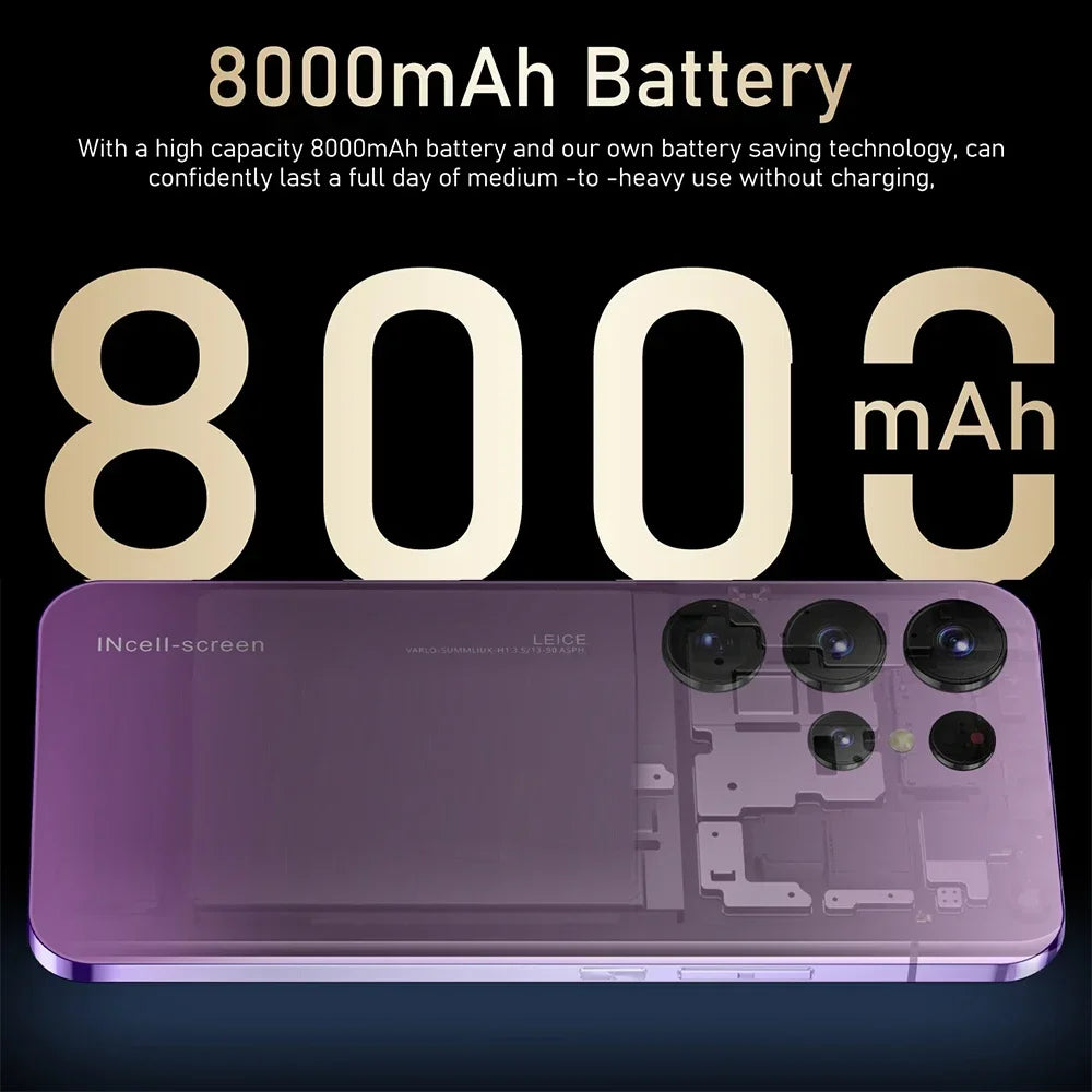 Teléfono Móvil S25 Ultra 7.3" Dual Sim 4G 5G Dual Android 14 Versión Global
