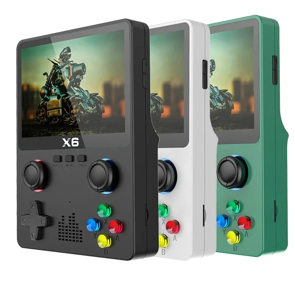 Nueva Consola Retro Portátil X6 Pantalla De 3.5" IPS Con 10.000 Juegos Incluidos.